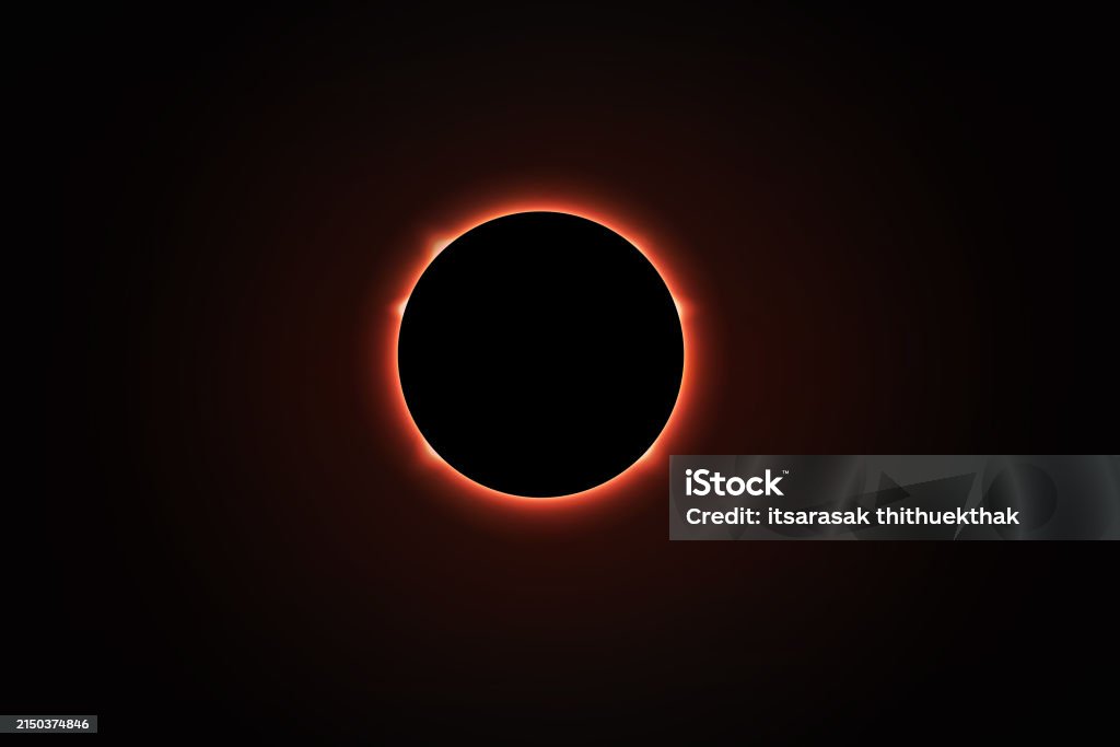 Frame Background Eclipse Solar Eclipse Illustration With Star Backgroundtotal Solar Eclipse ...
