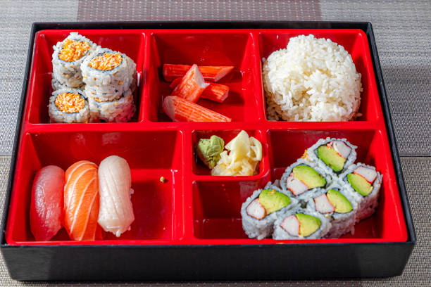 A variety of food items are displayed in an appetizing way.