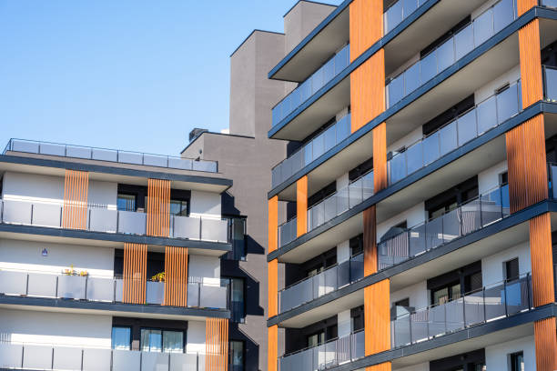 istock Newly built apartment building 2150377013