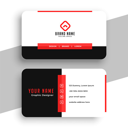 black and white corporate biz card layout for company branding vector