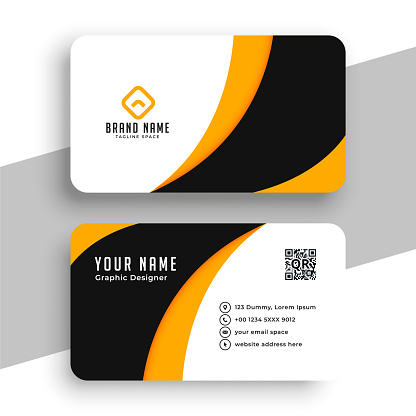 abstract corporate visiting card template for company promo vector