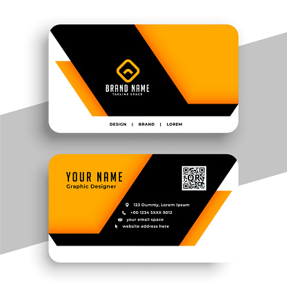 abstract professional corporate identity card template design vector