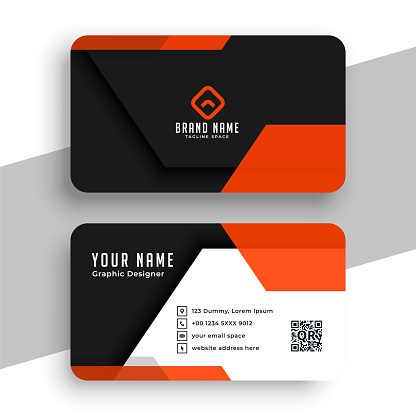 abstract corporate identity card template a ready to print vector