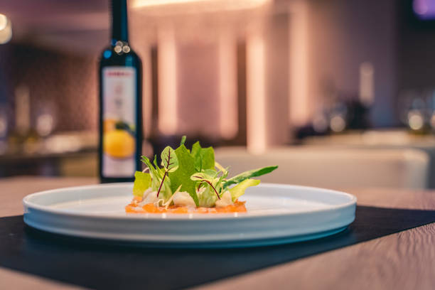 Variety of appetizers at a luxury restaurant, Ticinese food