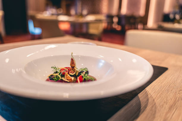 istock View of fresh fruit and sauce at luxury restaurant 2150378990