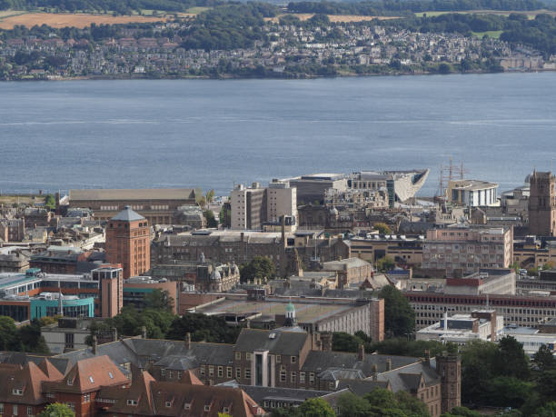 istock Aerial view of Dundee from Law hill 2150380189