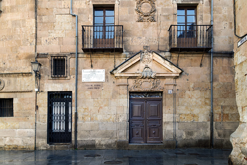 House where the writer Miguel de Unamuno lived and died. Salamanca, Spain.