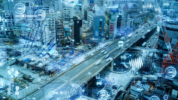 istock Transportation and technology concept. ITS (Intelligent Transport Systems). Mobility as a service. 2150381542