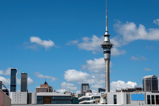 Office buildings at Central Business District in Auckland, New Zealand