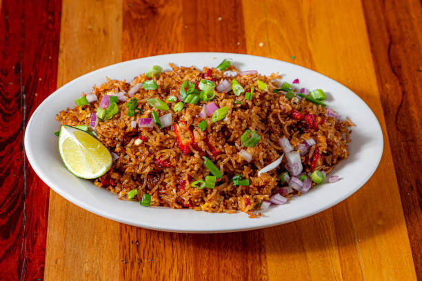 A variety of food items are displayed in an appetizing way.