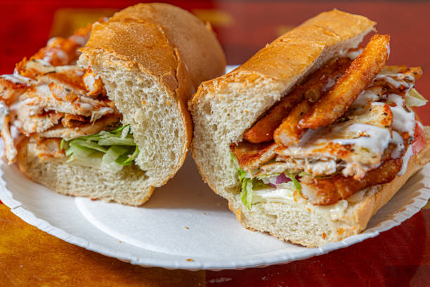 A variety of food items are displayed in an appetizing way.