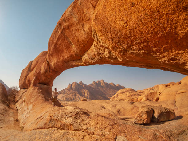 istock Rock arch in the Spitzkoppe National Park, Namibia. 2150384529