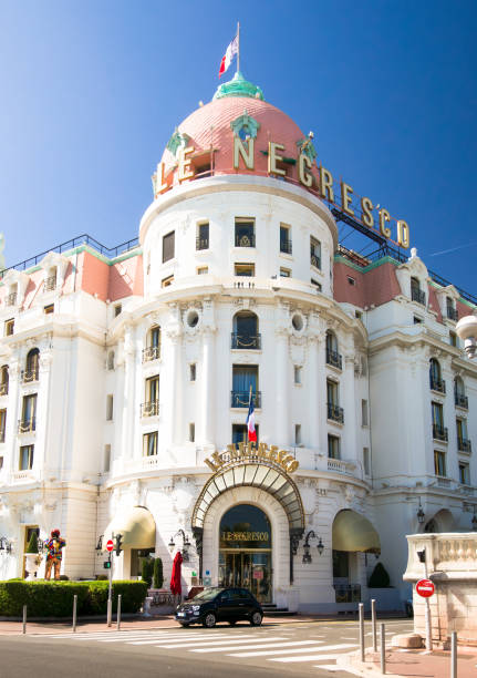 Negresco Hotel in Nice city, and \