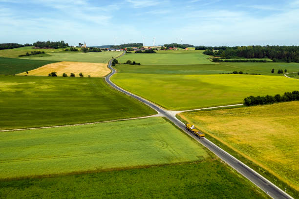 istock Rural landscape with country road 2150396185