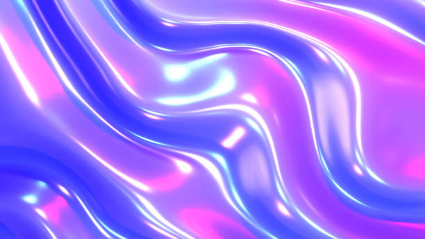 istock Purple blue plastic shiny background, latex glossy texture pattern wallpaper. 2150405165