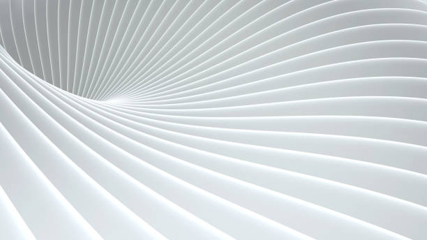 istock White striped pattern background, 3d lines design, abstract minimal white gray background for business presentation. 2150405237