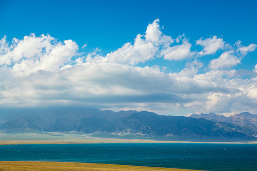 Sailimu Lake scenery in Xinjiang, China