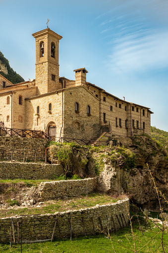 The church Eremo di Santa Maria di Val Di Sasso of the VIII century in which it also lived Saint Francesco of Assisi