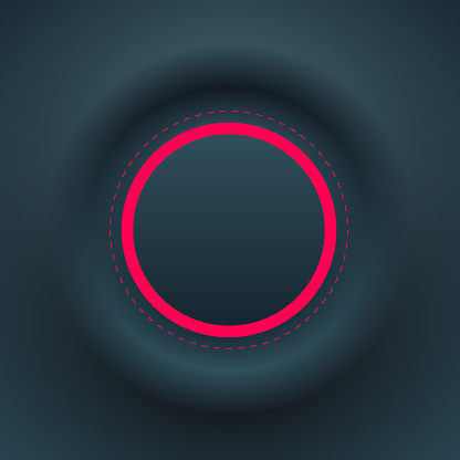 Gray background with 3d circle emboss, modern interesting backdrop, editable vector illustration.