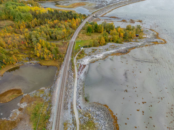 istock Railway and Shoreline in Autumn 2150412434