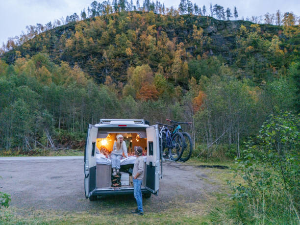 istock A Couple Experiencing Cozy Van Life Adventure in Autumn Forest 2150412672