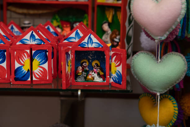Different hand made objects for souvenir Peru peruvian culture