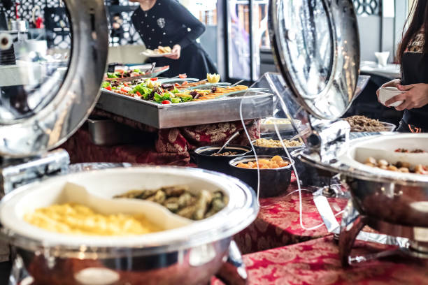 istock Buffet Table Overflowing with Tasty Food Options 2150415975