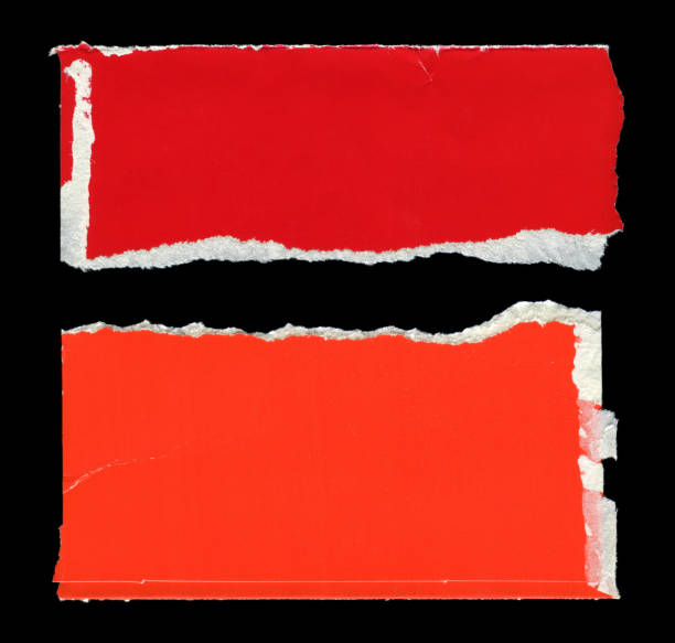 istock Cut or torn paper background textured isolated 2150420394