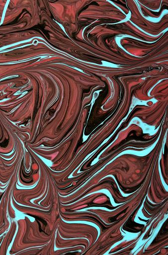 dark abstract art background with a wave-like coffee-themed pattern