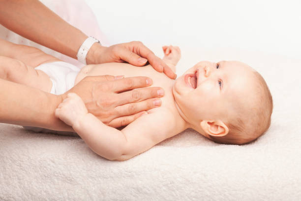 istock Baby chest massage 2150428374