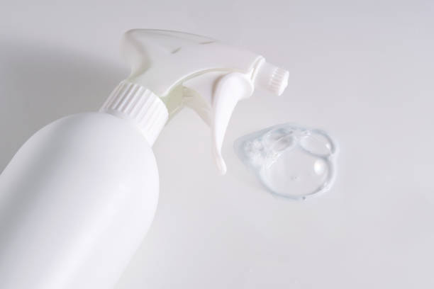 istock Cleaning product with a sprayer on a white background with with a sample. 2150429043