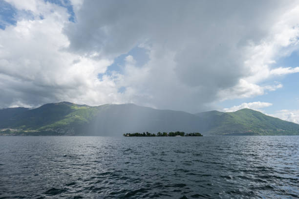istock Storm approaching on a lake in the Alps 2150438198