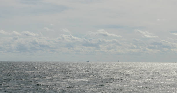 istock Cloudy white sky on the Atlantic Ocean in Florida 2150442358