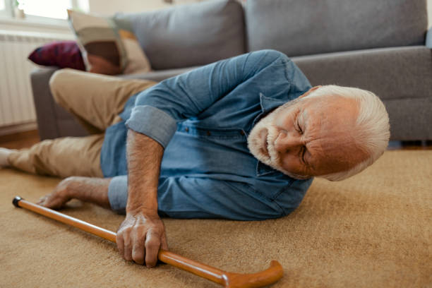 istock Elderly Senior Man Slip And Fall 2150457188