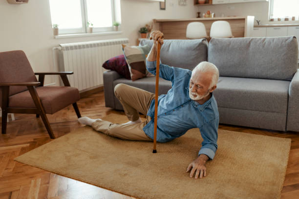 istock Elderly Senior Man Slip And Fall 2150457284
