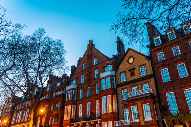 Elegant apartment building in London