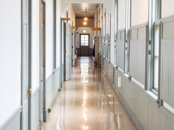 istock hallway of old japanese school 2150478137