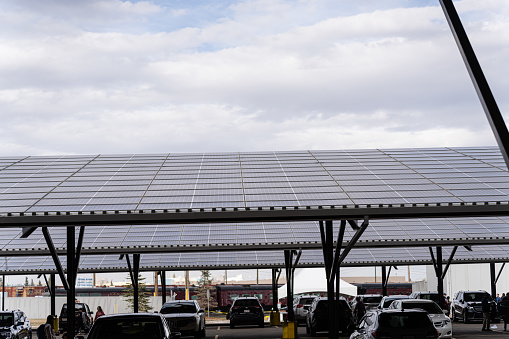 solar panels used to cover parking
