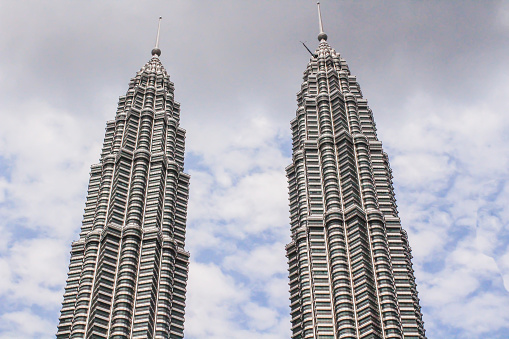 A world beautiful famous skyscrapers in Kuala Lumpur.