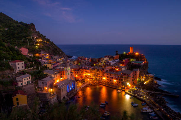 istock Twilight over cinque terre village 2150478883