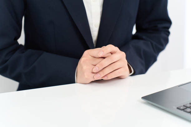 istock Asian business woman interviewing customers 2150488873
