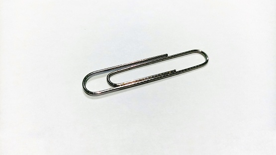 safety pin isolated on white background