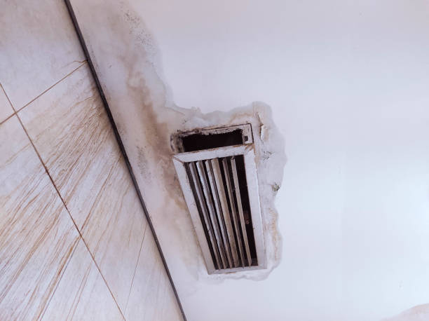 istock ceiling where there is an ac duct that needs to be repaired 2150497164