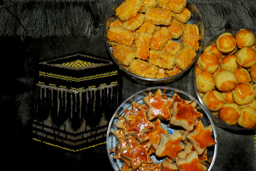 Some typical cookies that is a must for the Eid al-Fitr holiday in Indonesia.