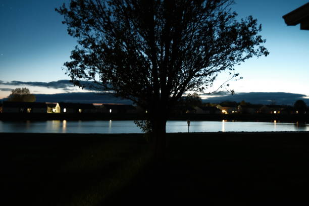 Long exposure and suppressed color in the evening