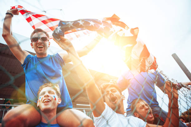 istock American USA team supporters celebrate 2150505831
