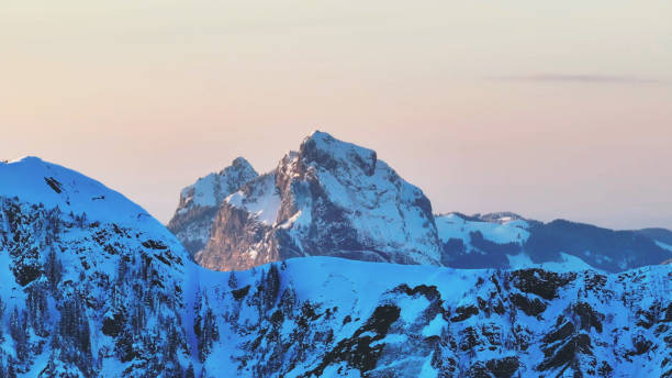 istock Fresh powder snow covers mountain peak 2150508306