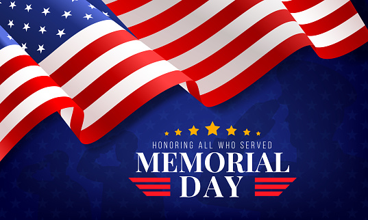 Veteran or memorial day celebration poster. 4th of july independence day holiday background