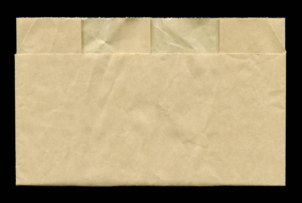 Cut or torn paper background textured isolated on white.