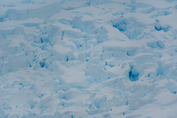 Detail of the massive icebergs and glaciers of the Antarctic Peninsula. Image taken near Graham passage.